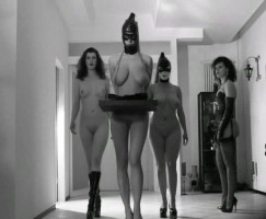 Crazy femdom orgy proposing submissive rubber dolls