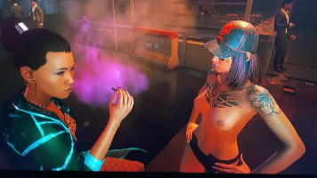 Wszystkie sceny erotyczne CyberPunk 2077 lesbijek Joy Toy! (Ciesz Się Choom!)