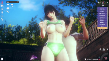 Gra erotyczna Honey Select 2 Libido ]Piękna dziewczyna z czarnymi włosami i dużymi cyckami, która jest członkiem drużyny lekkoatletycznej, pociera jej cycki i uprawia z nią seks! Film animowany 3DCG [Gra Hentai Honey Select 2 Libido ]