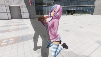 3-D HENTAI Un mignon copain se branle sur une grosse bite après une promenade