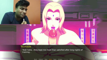 Dame Tsunade Séduisant La Réaction de Gameplay Hentai Naruto