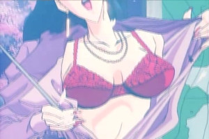 Classy girl in horny undies in erotic anime cool animated film