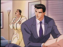 Brutal and good-looking studs in erotic anime toon