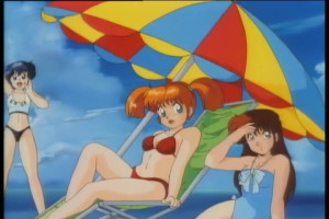 That anime ladies are very warm of their swimsuits