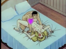 Sexy blonde and brunette babes in hentai cool animated film