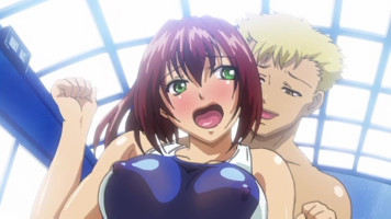 Busty redhead youngsterager seduced withinside the pool - hentai porn video