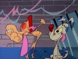 Ren e Stimpy, film d'animazione umoristico e cool, storia di un rapporto sessuale